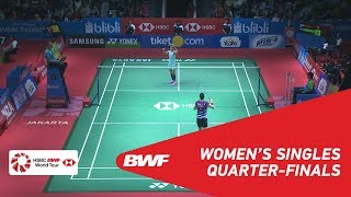 【動画】スン・ジヒュン VS ラッチャノク・インタノン インドネシアオープン2018 準々決勝