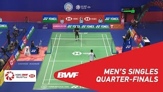 【動画】西本拳太 VS スリカンス・Ｋ 香港オープン2018 準々決勝