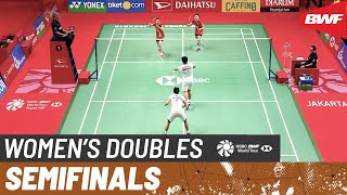 【動画】グレシア・ポリー・アプリヤニ・ラハユ VS キム・ソヨン・コン・ヒヨン インドネシアマスターズ2020 準決勝